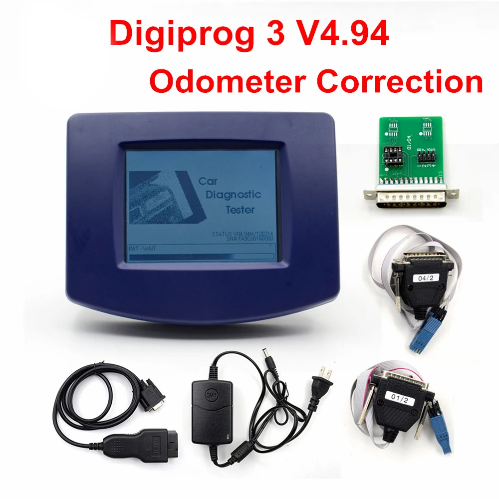 VSTM Digiprog III V4.94 Digiprog 3 с OBD2 ST01 ST04 кабеля инструмент коррекции одометра Digiprog3 с комплектных линейных dfdf