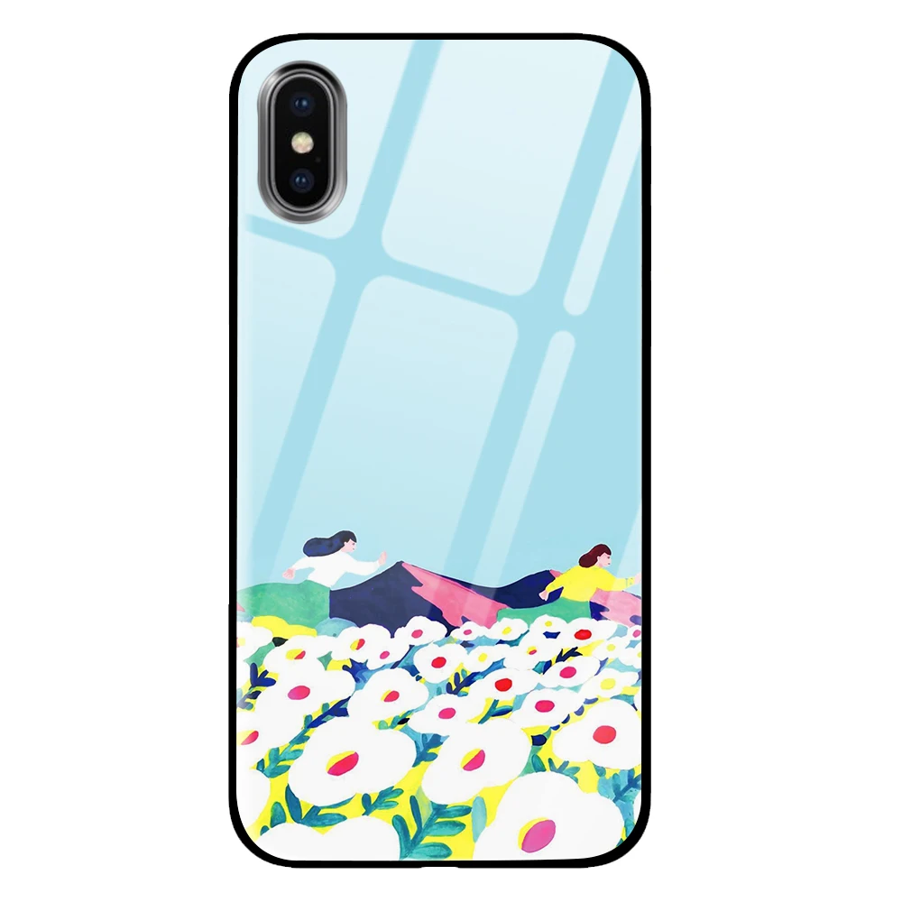 Роскошные Чехлы из закаленного стекла Cool joy для samsung Galaxy S10 S8 S9 Plus Note 8 9 - Цвет: 1