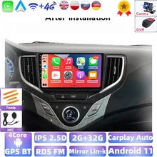 Radio con GPS para coche, reproductor Multimedia con Android, 2 GB de RAM, 32 GB de ROM, 4 núcleos, estéreo, para SUZUKI Baleno 2015, 2016, 2017, 2018