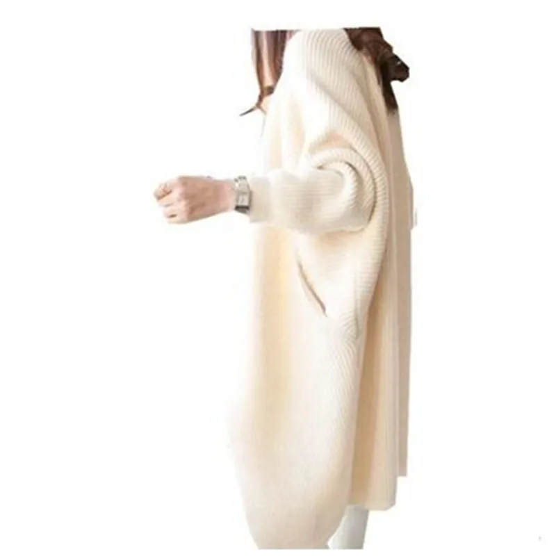 

2019 Women Long Cardigans Autumn Winter Stitch Poncho Knitted Sweater Female Large Size Shawl Cape Jacket Coat Trench Parkas XL