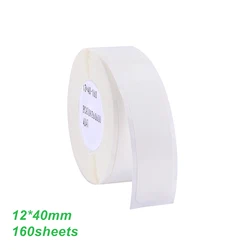 12*40mm Thermal Printing Label Paper Barcode Price Size Name Blank Label Waterproof Tear Resistant For Home Supermarket Catering