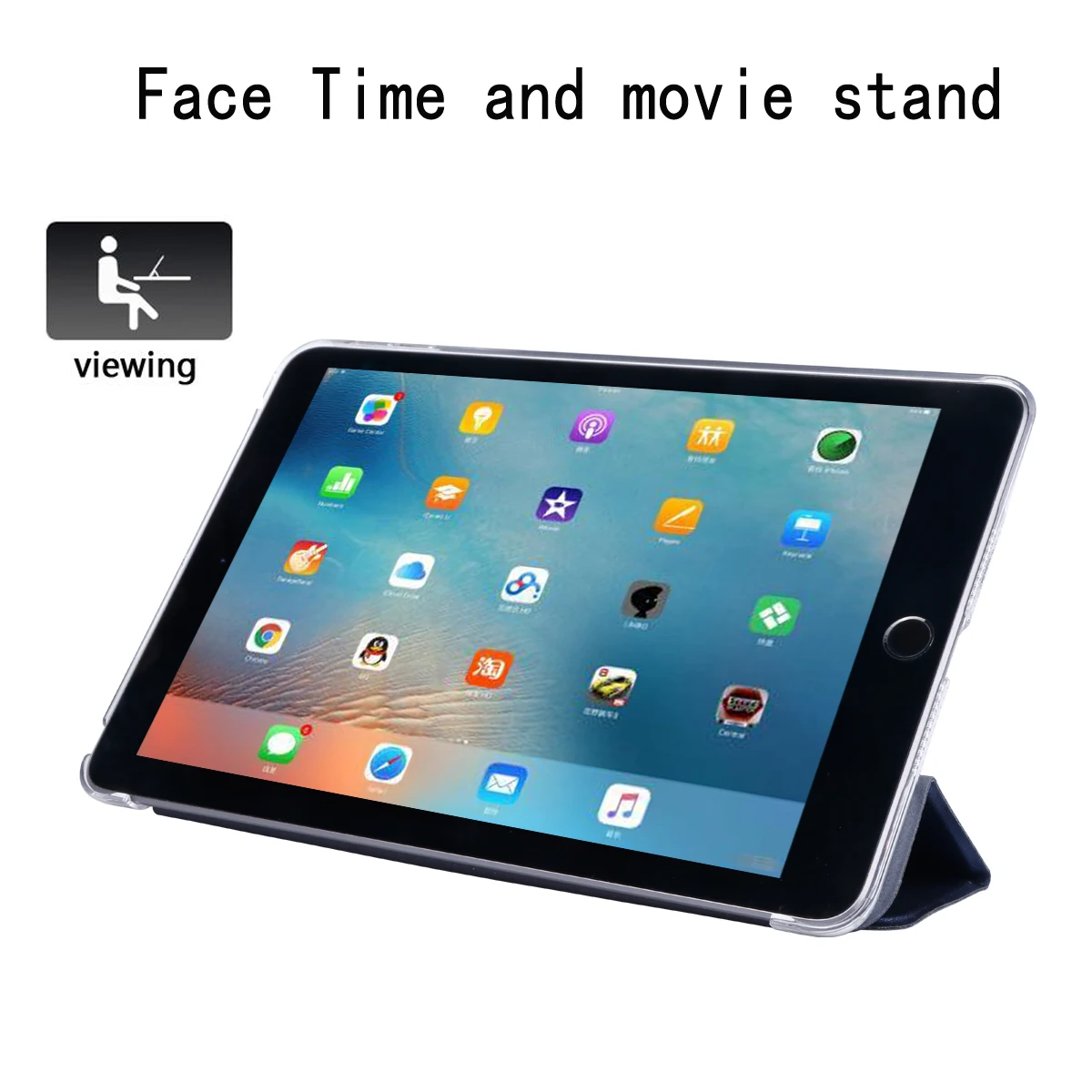 Из искусственной кожи чехол для Apple iPad Pro 10,5 A1701 A1709 A1852 шелковистый защелкивающийся чехол-подставка на Fundas смарт-чехол для планшета для iPad Pro 10,5 состояния заданием будильника B