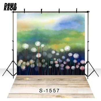 

DAWNKNOW Dandelion Vinyl Photography Background For Newborn Oil Painting Photo Shoot Backdrop For Wedding Photo Studio S1557