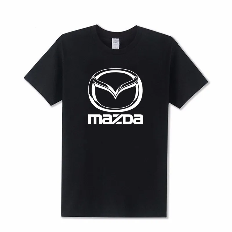 Мужские летние футболки из хлопка Mazda для мужчин и женщин, хлопковые футболки, мужские футболки с принтом, XS-4XL с коротким рукавом высокого качества