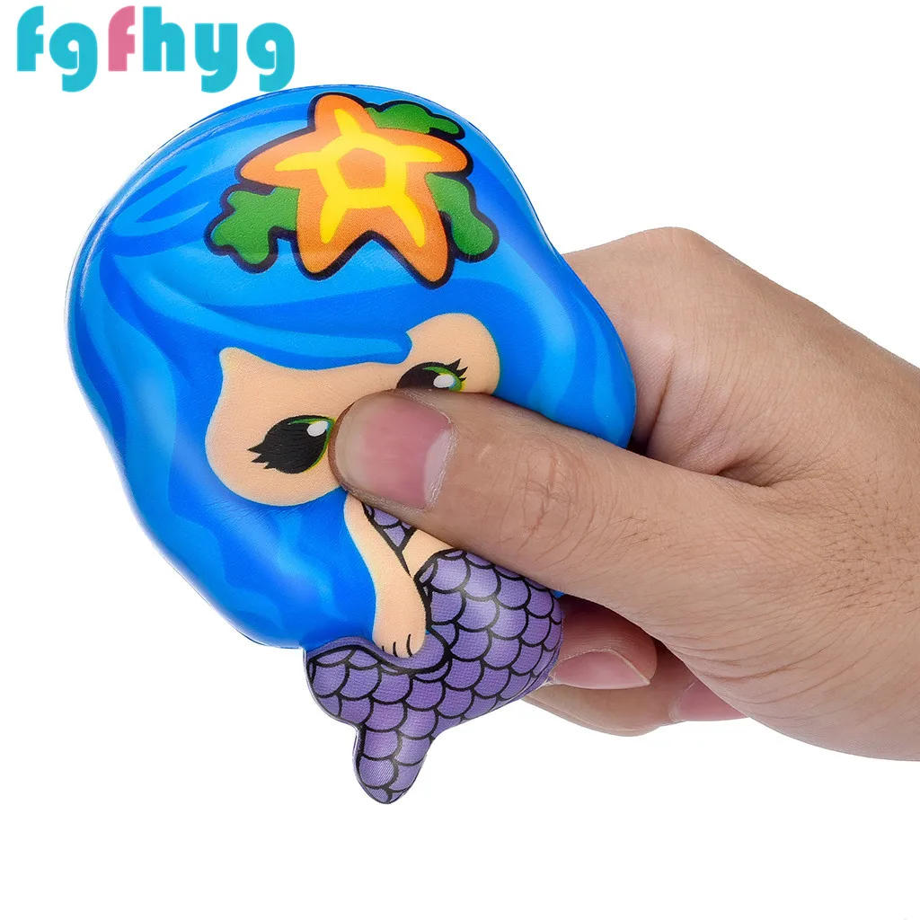 Мягкая игрушка 2019Top Hot Squishies игрушка Kawaii Русалка медленно поднимающийся крем Ароматические игрушки для снятия стресса подарки Juguetes De Los Ninos