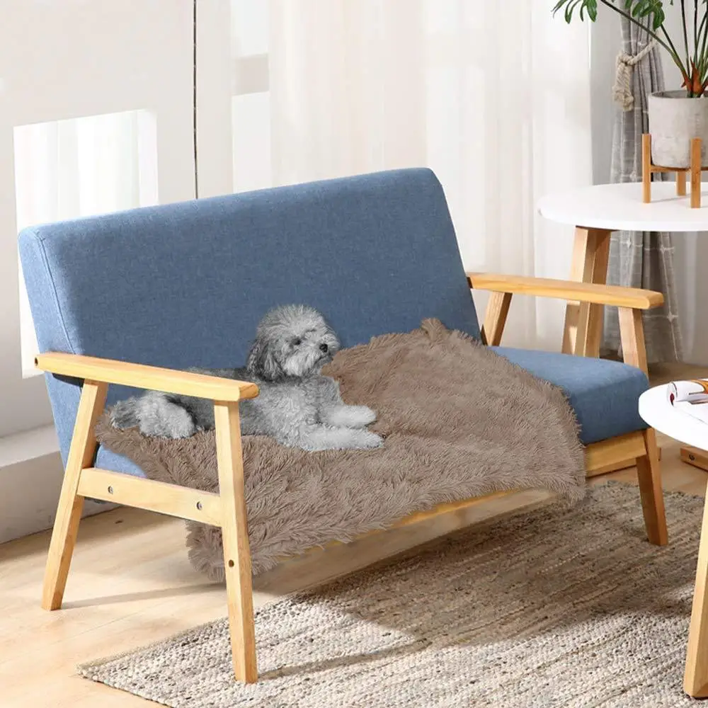 Fluffy Calming Dog Bed Mat Pets Stuff Bedding Dog Kennel dog Blanket