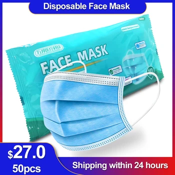 

Disposable Mask Protective 3 Layers Non Woven Respirator Dust Earloop Filter Face Mouth Masks Maldehyde Prevent Hypoallergenic