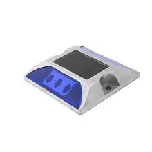 Алюминий Водонепроницаемый светодиодный солнечный стержень дороги светильник светоотражающий дорожный светильник путь палуба Док-станция для Предупреждение светильник 5 видов цветов 105*105*24