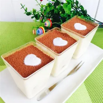 

50PCS 60ml Disposable Plastic Portion Cups Clear Portion Transparent Trapezoidal Container for Jelly Yogurt Mousses Dessert