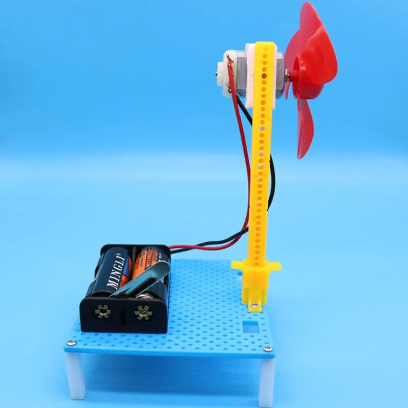 DIY мини-вентилятор модель сборочный материал комплект детей студентов интеллект наука обучающая игрушка