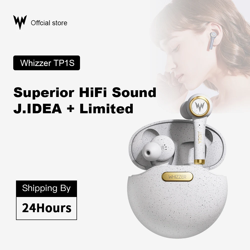 WHIZZER TP1S TWS wireless Bluetooth earphone 3D stereo fone de ouvido kulaklık наушники microphone 48hStandby Noise Cancellation