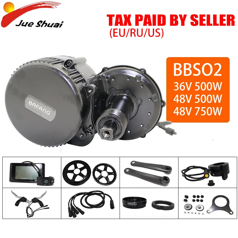 bafang 500w 48v mid drive ebike conversion kit