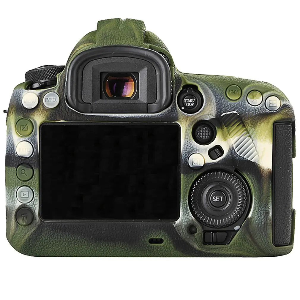 Силиконовые Камера чехол для цифровой однообъективной зеркальной камеры Canon EOS R 1300D T6 M50 5D II III IV 5D2 5D3 5D4 4000D T100 800D T7i 6D II 6D2 70D 80D 200D SL2 750D