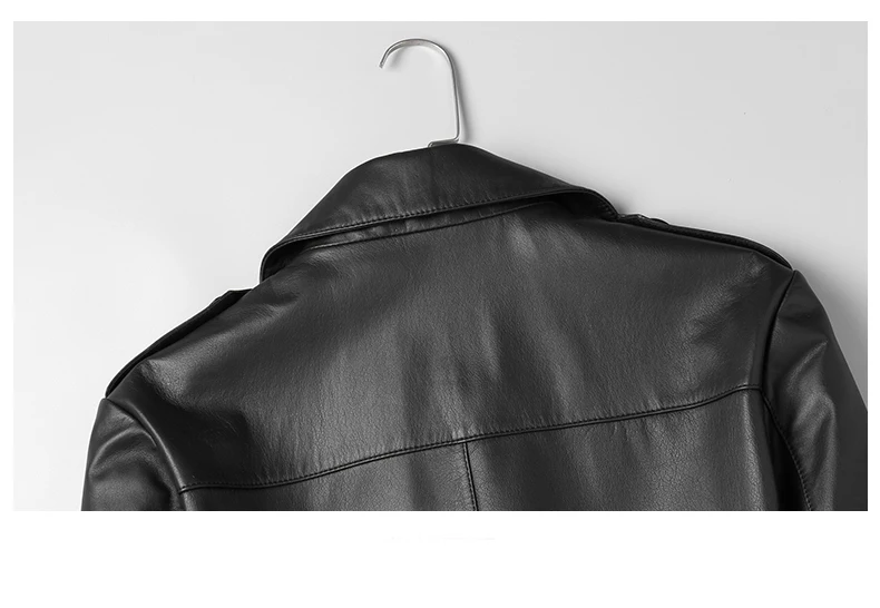 DK New Fashion Formal Cowhide Coat Men Autumn Genuine Leather Jackets Businessman Medium Long Real Cowhide Leather Clothing