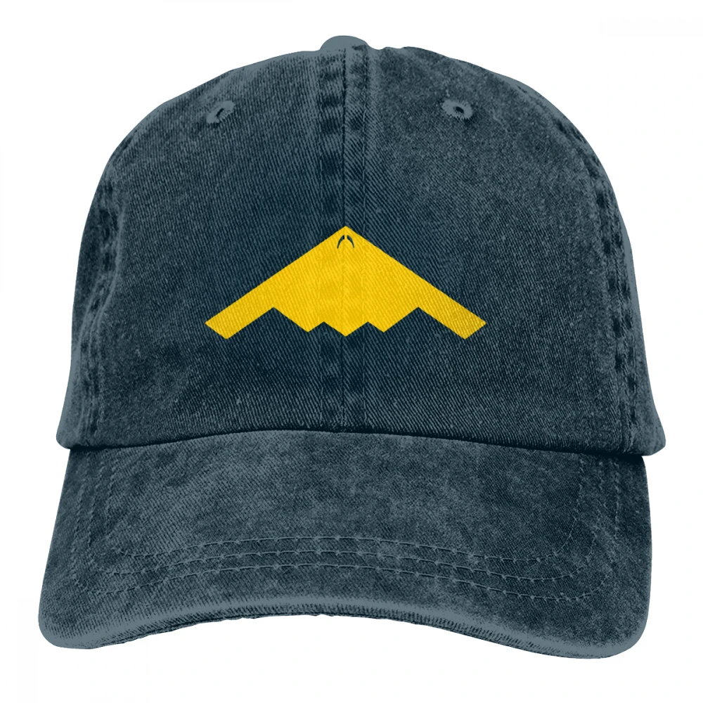 B-2 Spirit Casquette глубокий Хизер унисекс Мужские Женские джинсовые бейсболка с ремешком кепки Регулируемый Гольф папа шляпа