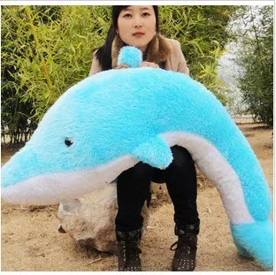 Large Size Dolphin Plush Pillow Cushion Valentine's Day Birthday Gift