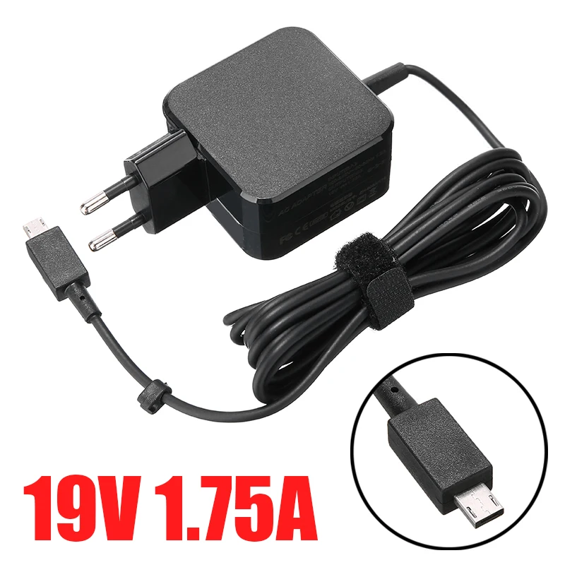 Для ноутбука Asus 19V 1.75A 33W EU Plug AC зарядное устройство адаптер питания для ASUS Eeebook X205 X205T X205TA зарядное устройство для ноутбука