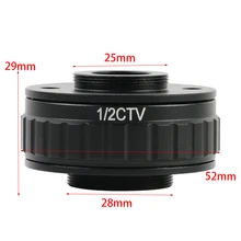 1/2 ctvc-крепление адаптер объектив микроскоп камера адаптер для SZM Тринокулярный Стерео микроскоп HDMI USB видео камера микроскоп