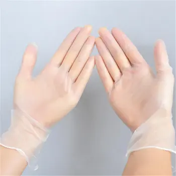 

In Stock!!Transparent Disposable Pvc Gloves Dishwashing/Kitchen/ Latex/Rubber/Garden Gloves For Home Cleaning 100 Pcs