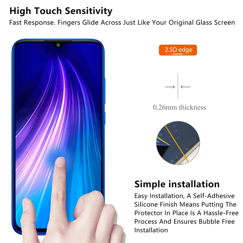 Защитное стекло для Xiao mi Red mi Note 8 Pro 7a Защитная пленка для экрана PREE mi um Xiao mi Redm закаленное защитное стекло 9H 2.5D