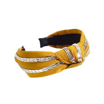 

Women's Headband Headdress Hairband New Headband Wide Edge Lace Knot Girl Hair Accessories Middle Cross Knotted Lady Headband