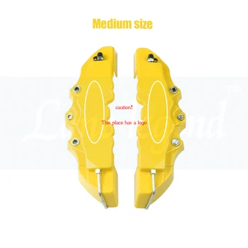 

New 2PCS/4PCS Car disc brake Caliper Cover 3D Word Red Brake cover Fit to 14-18 Inches Car 2 M and 2 S Universal Kit for Brembo