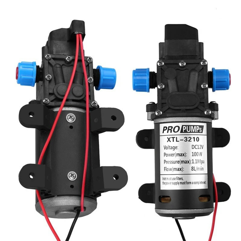 12V 100 Вт высокой мощности Давление крыльчатки водяного насоса 160Psi 8Lpm караван Кемпинг лодка