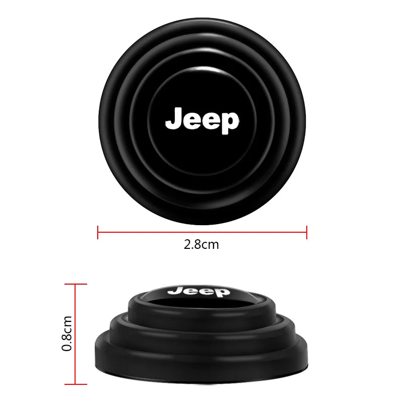 2/4Pcs Auto Shock Stickers Absorber Car Door Soundproof Buffer Pier For Jeep Grand Cherokee Commander Renegade Wrangler JK JL