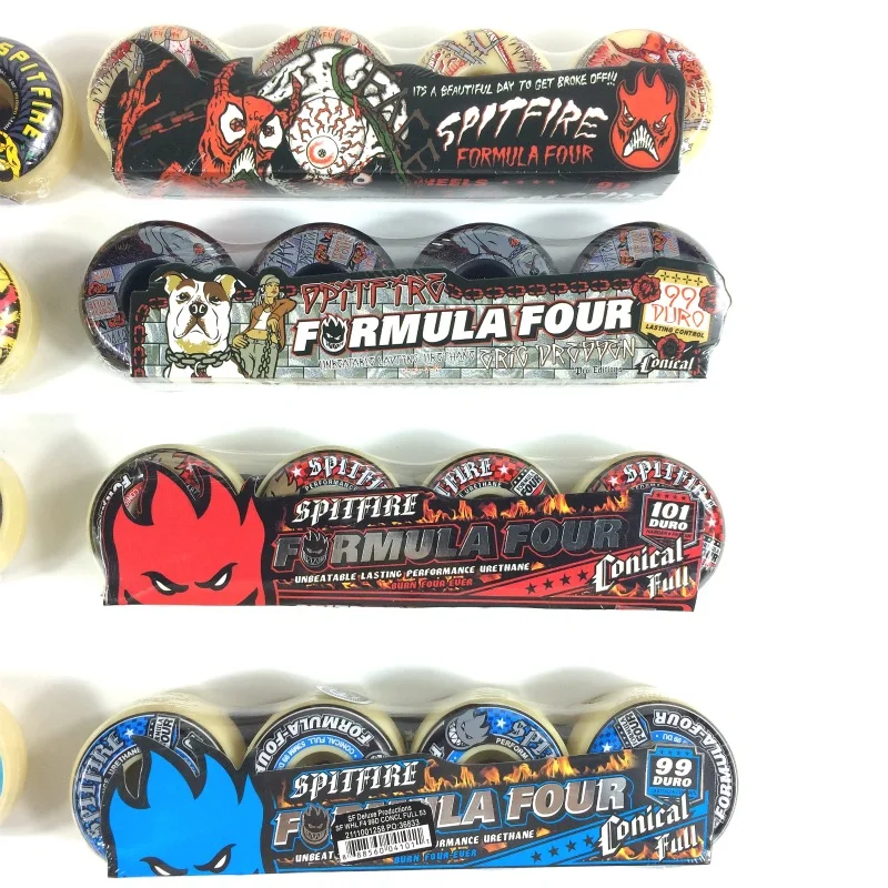 Skateboard Wheel Spitfire SHR Professional High Resilience Size 54*32mm 99D 101D 52*32 53*32mm Hardness And Bearing