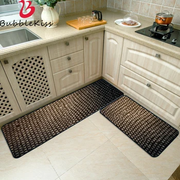 

Bubble Kiss Modern Home Kitchen Mat Anti-slip Living Room Dining Table Leopard Mat Printed Doormat Hallway kitchen Area Rug