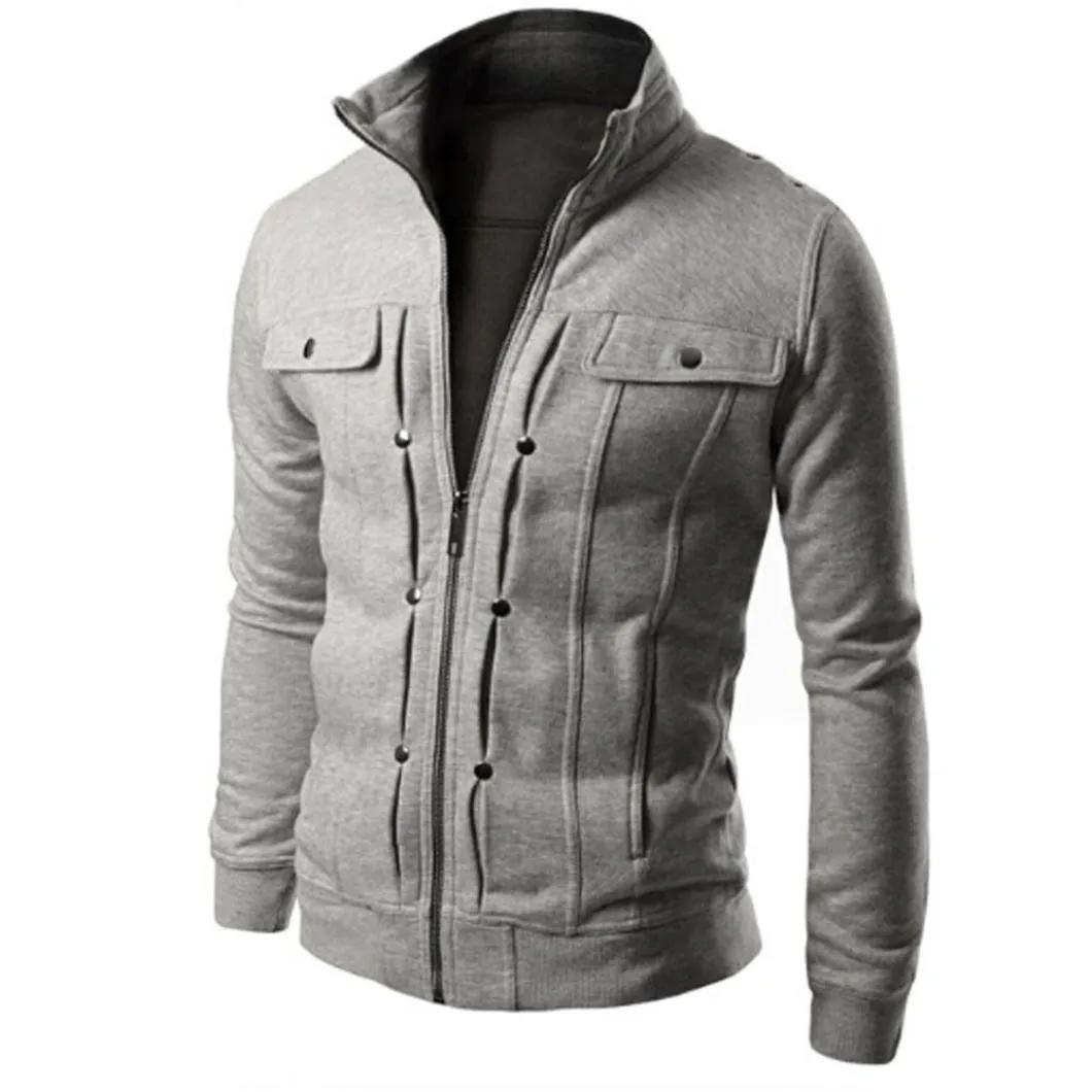 Мужская куртка, модная мужская приталенная Дизайнерская куртка-кардиган с отворотом, мужские пальто, уличная Мужская ветровка