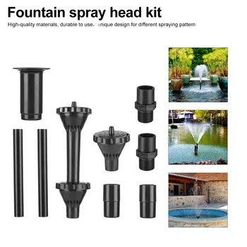 

9pcs/set Fountain Spray Head Fountain Nozzle Water Spray Sprinkler For Pump