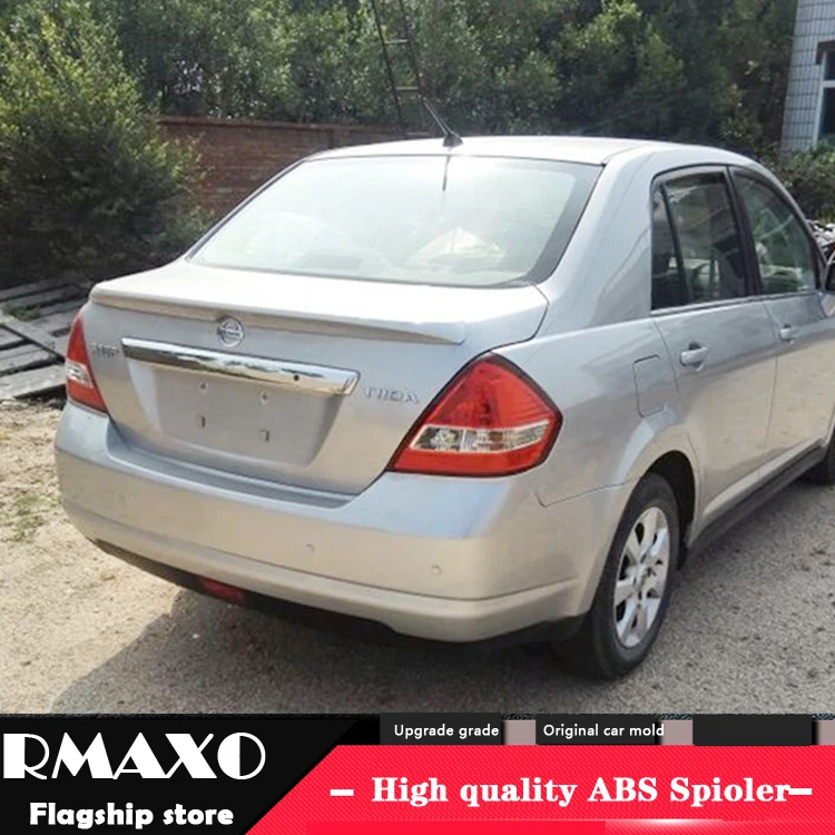Спойлер для NISSAN TIIDA 2003 2007 Versa спойлер высокого качества из АБС материала заднее