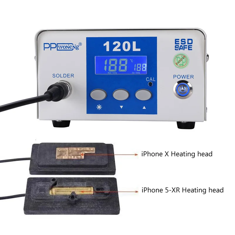 1 x Host 2 x handle PPD120L PPD 120L Распайка паяльная станция отпайка процессор чип A8 A10 A12 удалить сварочная платформа для iPhone A8-A12 X Основная плата - Цвет: 1 x Host 2 x handle