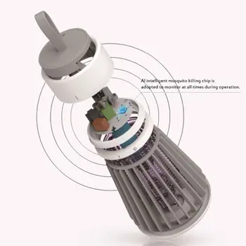 

USB Rechargable Electric Shock LED Lamp For Mosquito And Insect Killing Q0KF