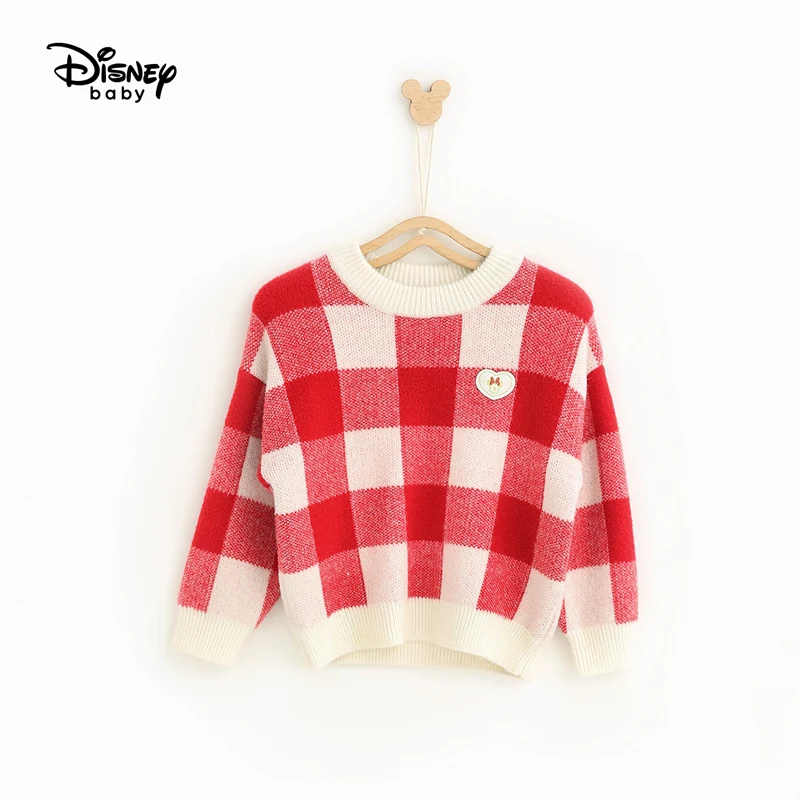 Disney/детская одежда; свитер для малышей; Модный пуловер в клетку для девочек; свитер для малышей; свитера для мальчиков; пуловер с Микки - Цвет: 1