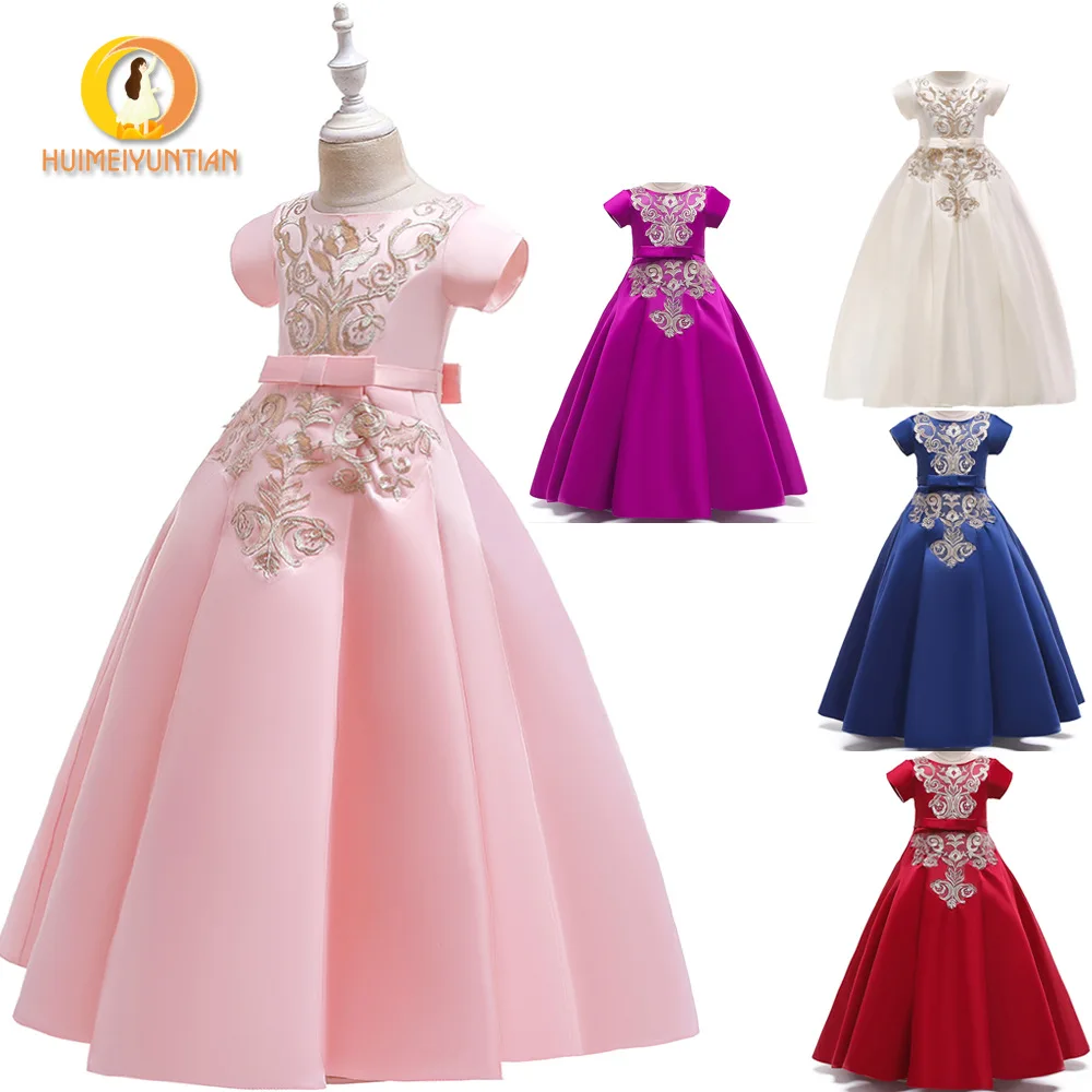 AliExpress, стиль, длинное платье с вышивкой, платье для девочек, пышная юбка принцессы для сцены