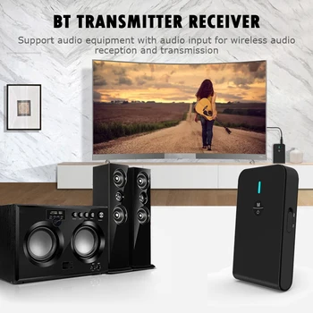 

2 in 1 3.5mm Wireless Bluetooth 5.0 Audio Receiver Transmitter Wide Scope of Application Simplicity AUX Music Adapter