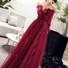 Платье для тостов невесты стиль красное Утягивающее свадебное платье Xian Qi Dreamy женские вечерние платья для банкета