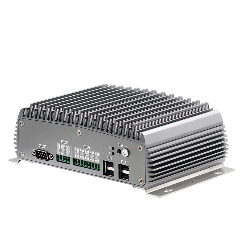 J3455 ЦП безвентиляторный мини ПК на 8 ГБ ОЗУ+ 128 Гб SSD 2 порта ethernet Мини ПК с 6* USB