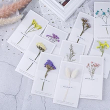 Открытка оптом на заказ понижает сушеные цветы пригласительная открытка пустая открытка Сделай Сам День Благодарения День матери день рождения