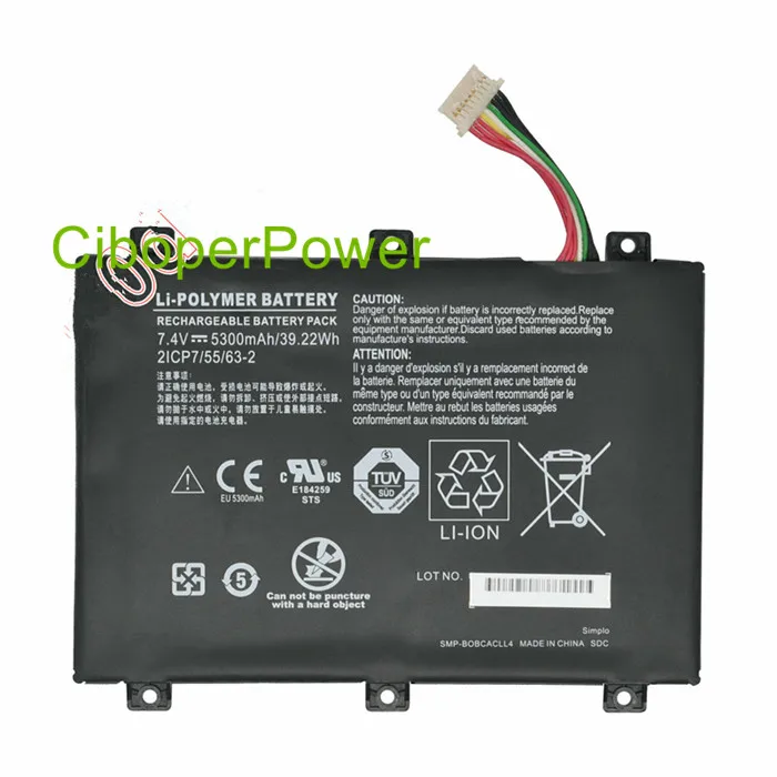 Оригинальное качество Батарея для SMP-BOBCACLL4 21-93042-01 Батарея для B10 IX101B2 D10 iX101B1
