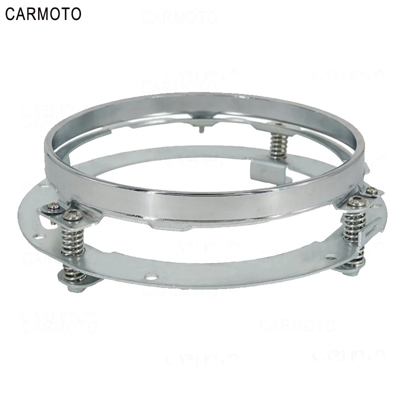 1pcs silver 7 дюймов круглый светодиодный аксессуары для фар Монтажный кронштейн кольцо для Jeep Wrangler JK Hummer Suzuki Toyota для мотоцикла Honda - Цвет: 1pcs silver