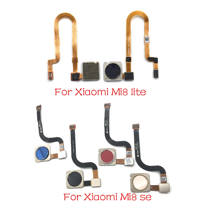 

Top quality For Xiaomi Mi 8 Mi8 Se Lite Parts Home Button Finger Reader Fingerprint Reader Sensor Flex Cable
