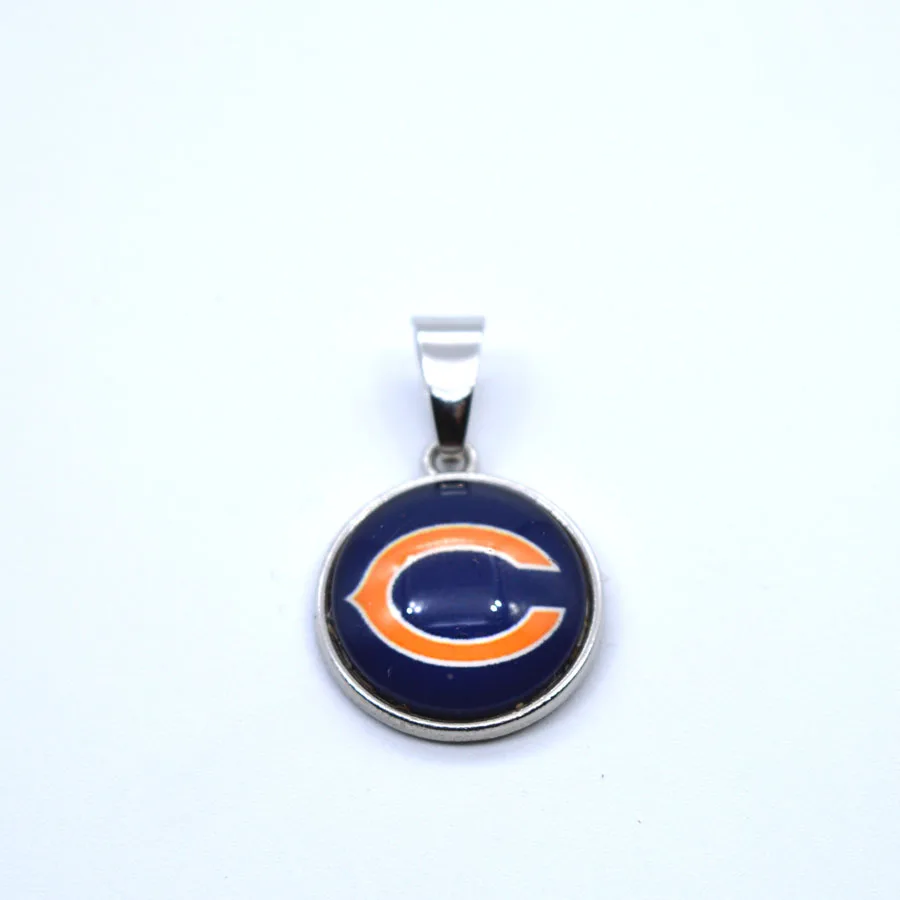 Серебряный кулон, талисманы Chicago Bears, талисманы для браслета, ожерелье для женщин и мужчин, футбольные фанаты, пати Мода - Окраска металла: as picture
