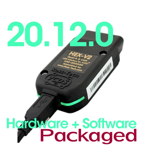 Française Version VAGCOM 21.9.0 HEX-V2 USB Direct Interfaces OBDII Diagnostic VAG-TOOL VAGSCAN For VW-AUDi Seat Skoda Full Kits 20.12