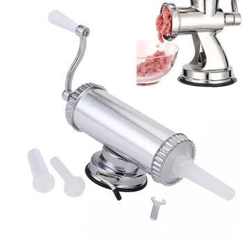 

Homemade Sausage Meat Maker Sausage Stuffer Home Restaurant Kitchen Aluminum Alloy Sausage Maker Filler with Suction Base