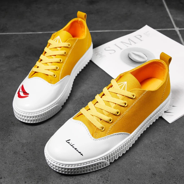 blue and yellow shoes mens