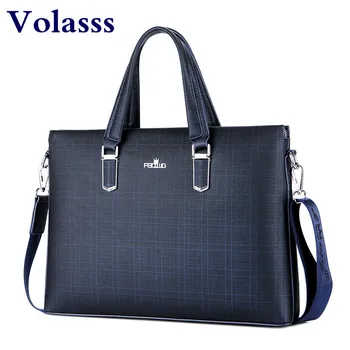 

Volasss Men Handbag Mens Leather Handbags Briefcase Shoulder Office Bags For Man Laptop Bag Bolso Paja Schoudertas bolsos hombre