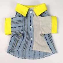 Рубашка для собак летняя одежда для собак кошек одежда для Йоркцев Пудель Померанский Шнауцер Мопс Французский костюм для бульдога корги Одежда для собак пальто